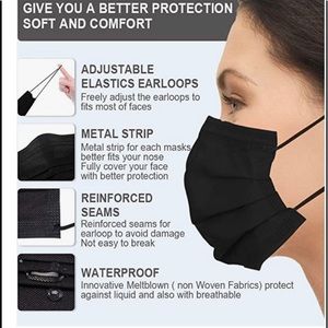 3 PLY-Disposable 100 Face Masks
